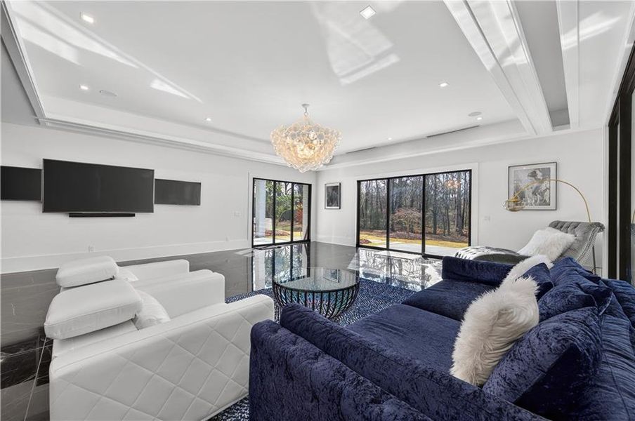 Furnished interior view inside a new home in , Suwanee (Image 41).