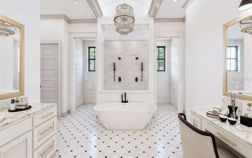 Furnished interior view inside a new home in , Brooksville (Image 16).