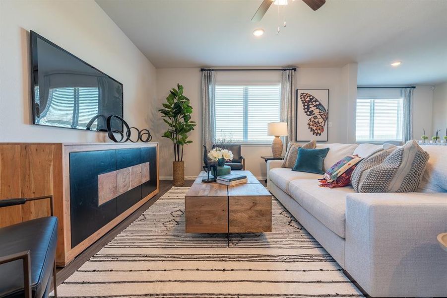 Furnished interior view inside a new home in Retreat at Fossil Creek, Fort Worth (Image 14).