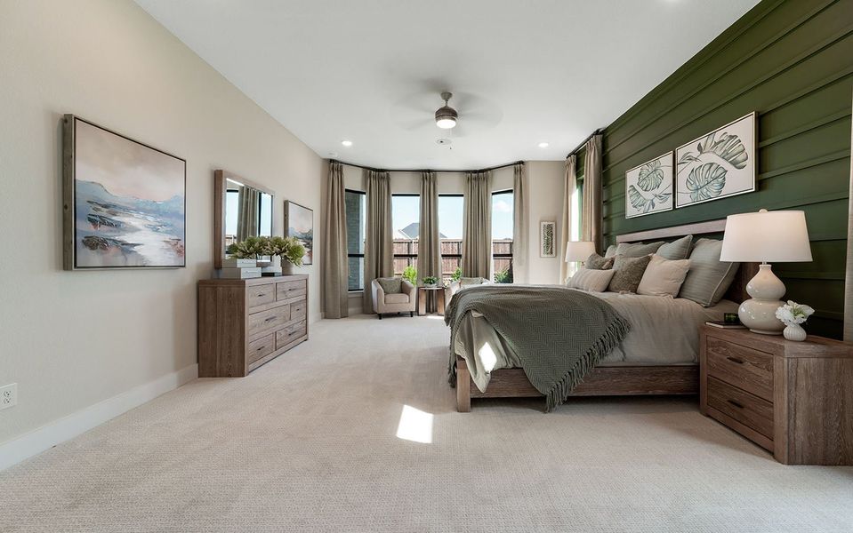 Furnished interior view inside a new home in Marvida, Cypress (Image 12).