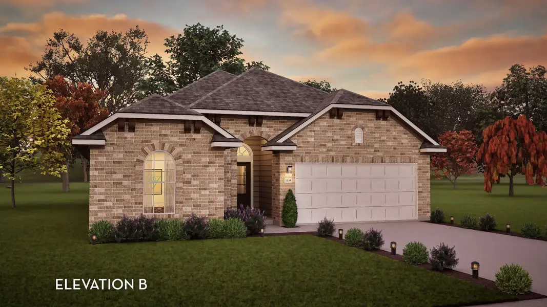Representative exterior photo of a completed home built from the Greeley by CastleRock Communities in Hickory Ridge Estates, Elmendorf, TX (Image 2).