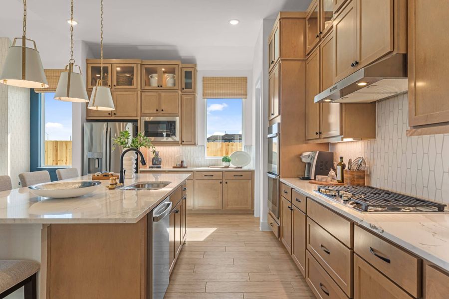 Furnished interior view inside a new home in Beacon Point, Texas City (Image 77).