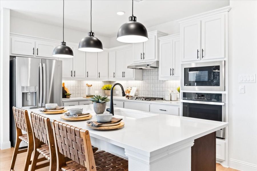 Furnished interior view inside a new home in La Terra at Uptown Celina, Celina (Image 8).