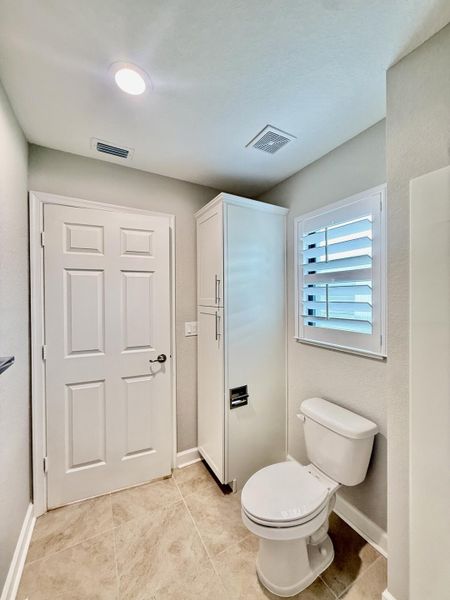 Private Toilet- Cabinet Storage