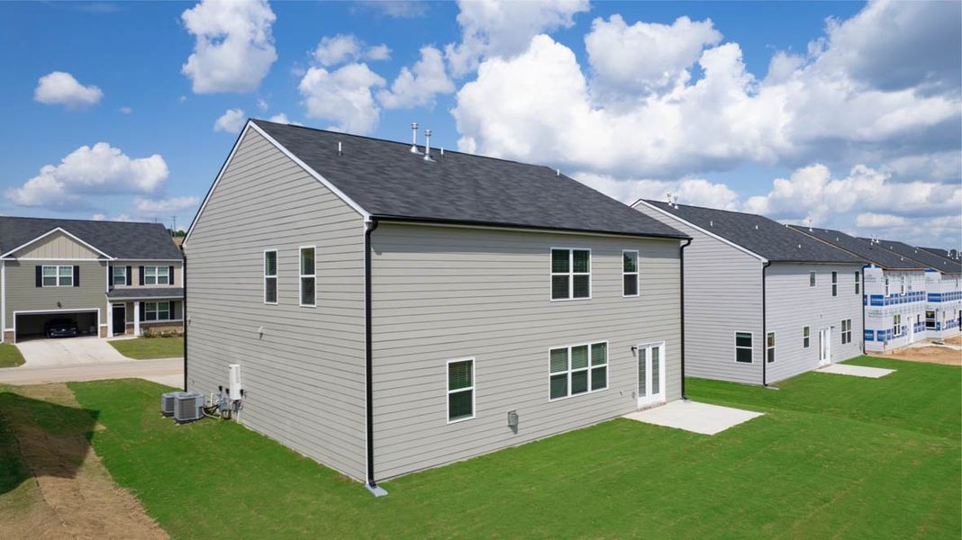 Representative exterior photo of a completed home built from the Halton by D.R. Horton in The Abbey at Trolley Run Station, Aiken, SC (Image 19).