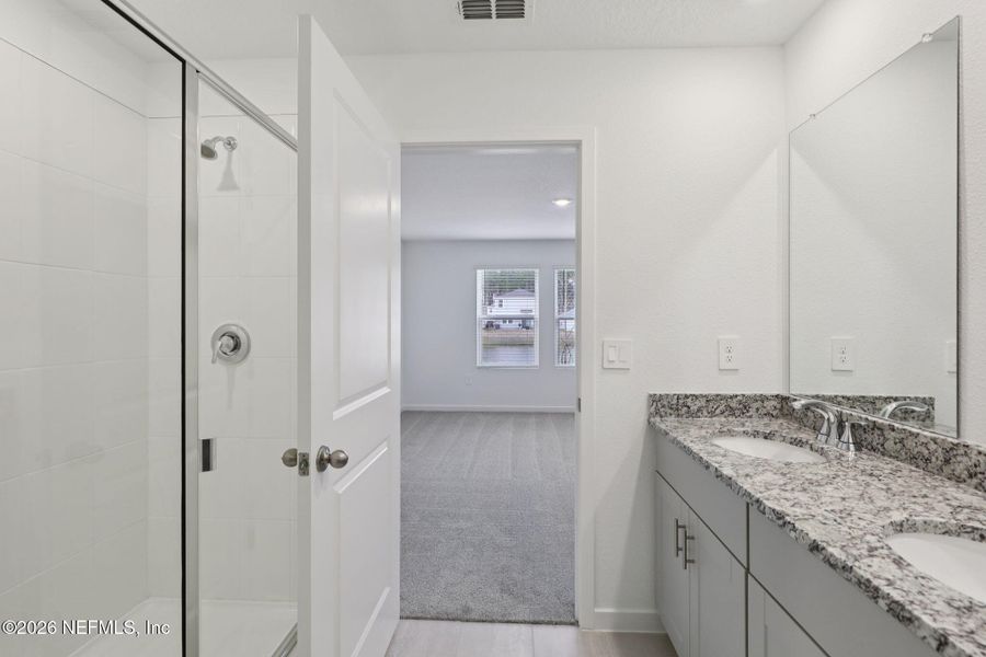 Furnished interior view inside a new home in Kings Preserve, Jacksonville (Image 12).