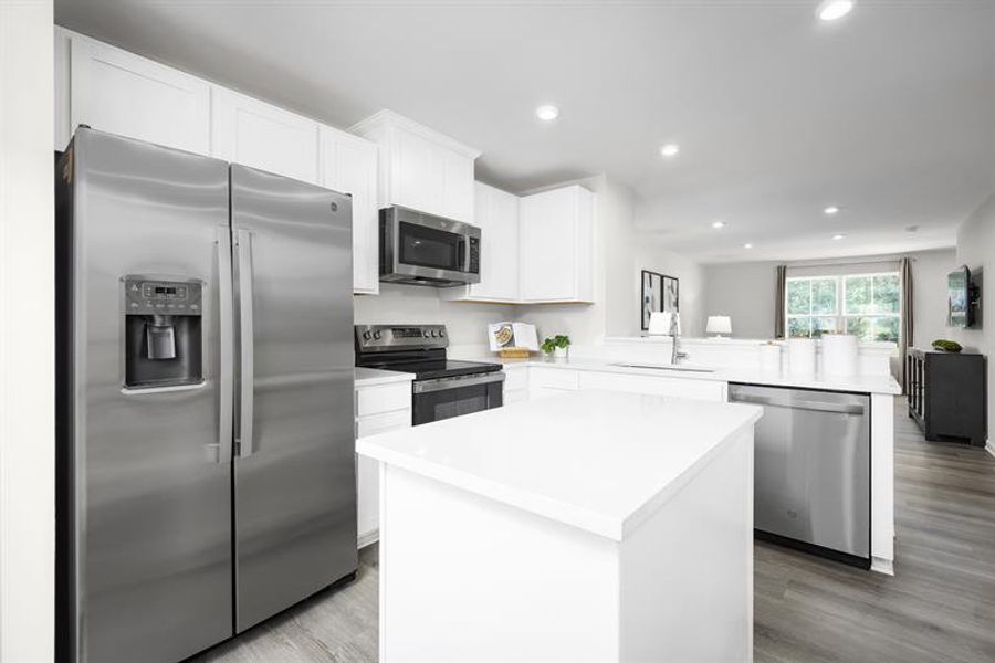 Furnished interior view inside a new home in Robin Creek, Charlotte (Image 3).