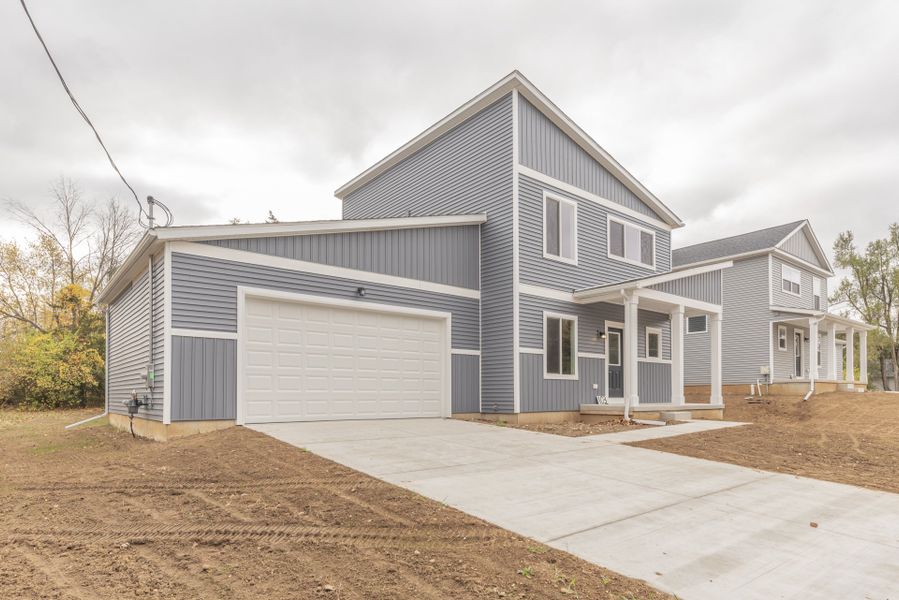 Representative exterior photo of a completed home built from the The Hartwell by Norfolk Homes in Individual Homes - Jackson County, Jackson, MI (Image 30).