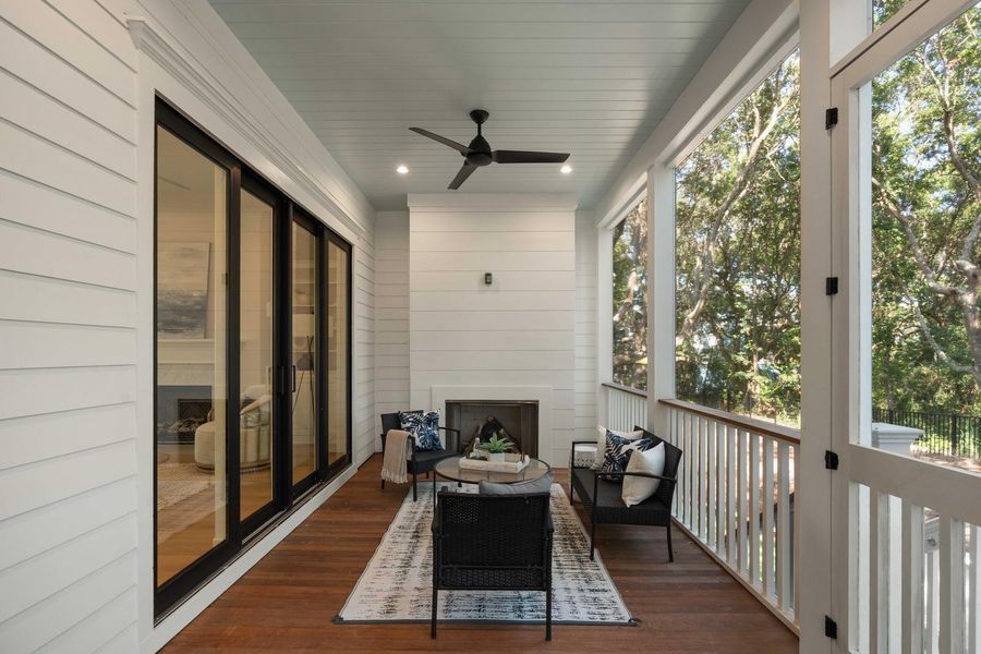 Exterior details and patio area of a home in , Isle Of Palms (Image 4). Exterior details and patio area of a home in , Isle Of Palms (Image 4).