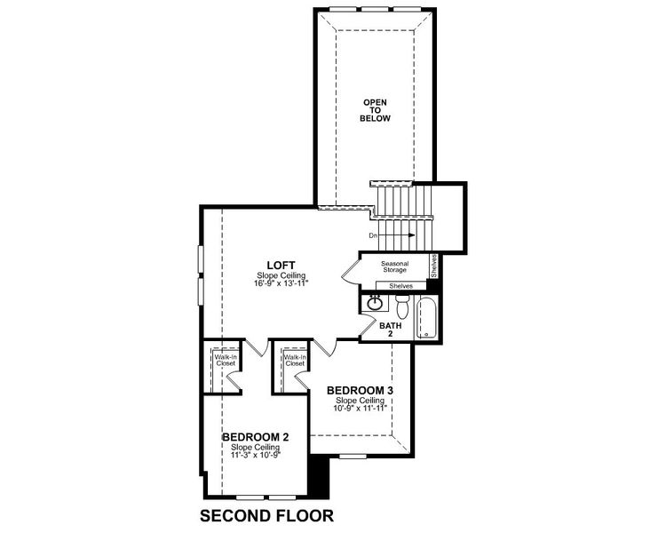 2D floor plan layout of this home in Parklands Estates, Schertz, TX (Image 2).