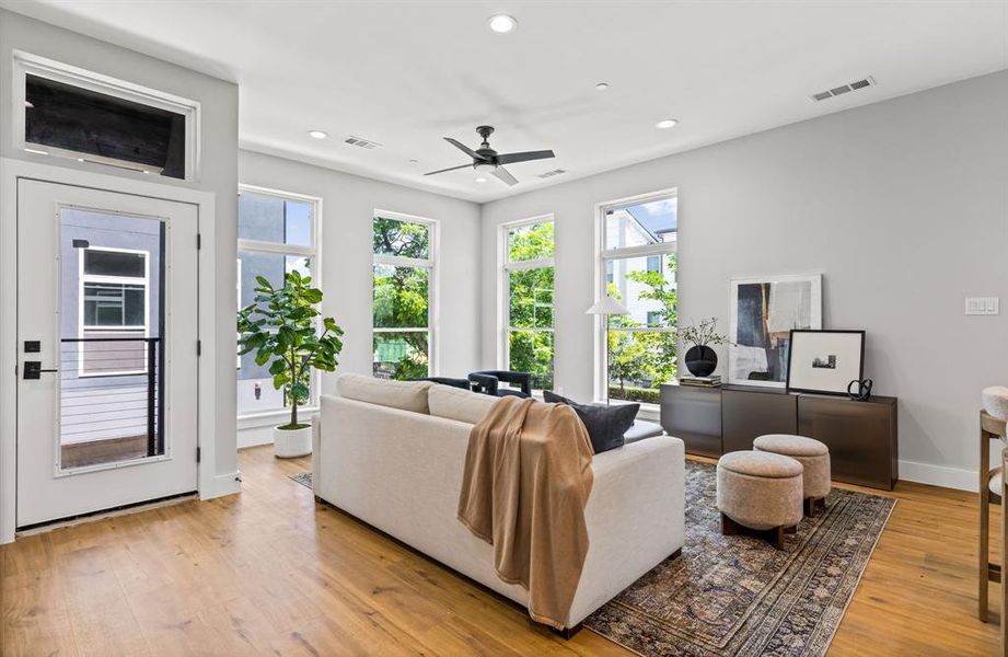 Furnished interior view inside a new home in , Dallas (Image 11).