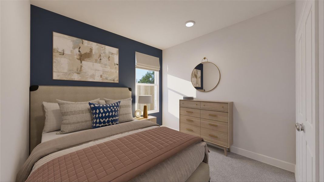 Furnished interior view inside a new home in Oakberry Trails, Waller (Image 8).
