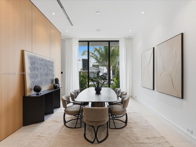 Furnished interior view inside a new home in , Miami (Image 11).