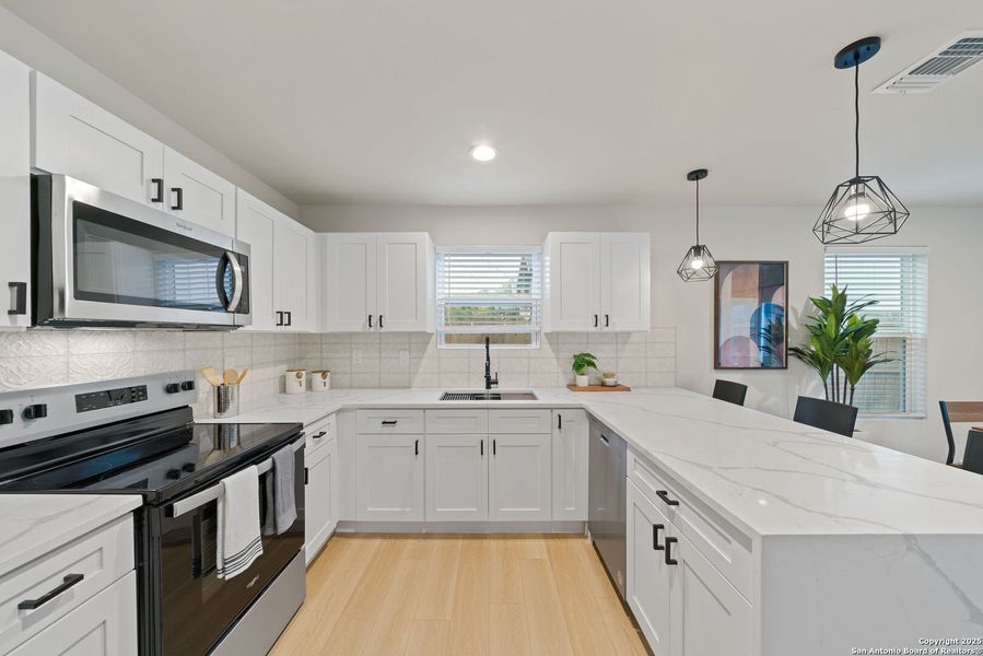 Furnished interior view inside a new home in , San Antonio (Image 8). Furnished interior view inside a new home in , San Antonio (Image 8).