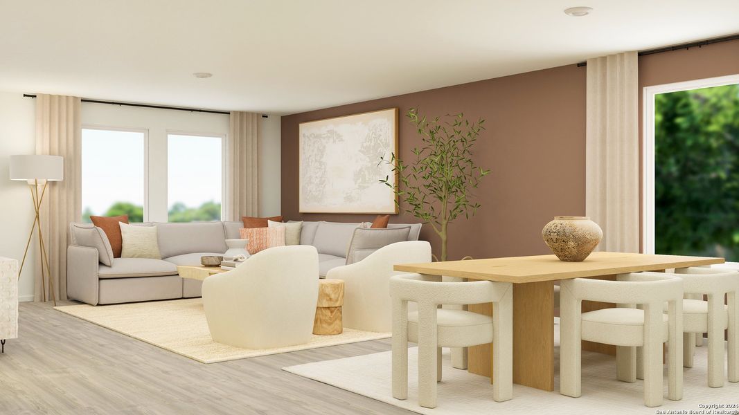 Furnished interior view inside a new home in Voss Farms, New Braunfels (Image 12).