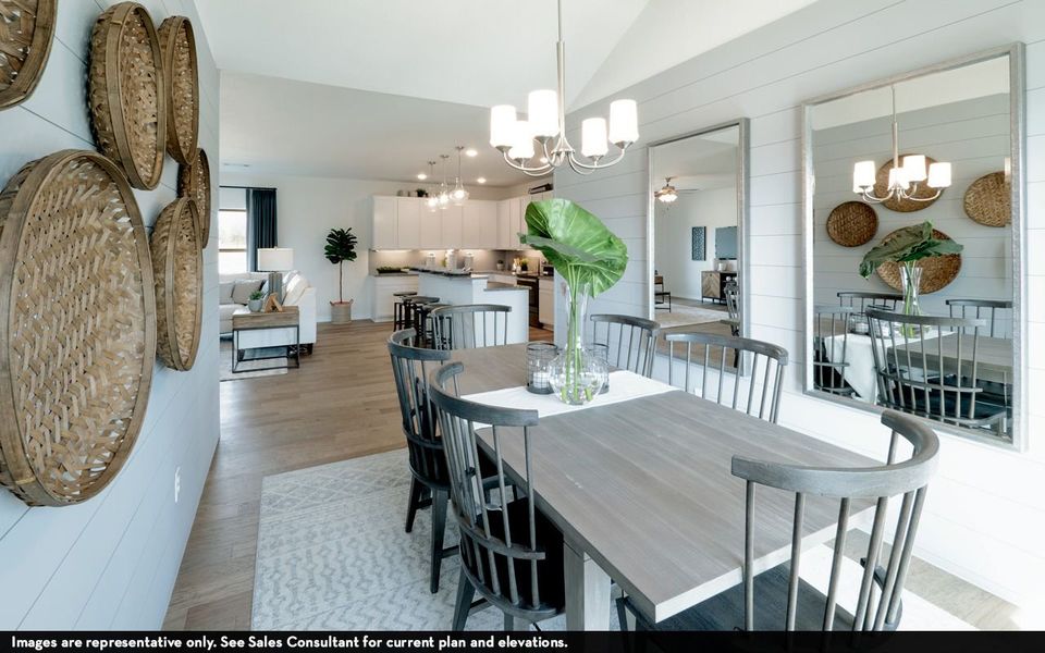 Representative furnished interior of a home built from the Sabine by CastleRock Communities in Lone Oak, San Antonio (Image 5).
