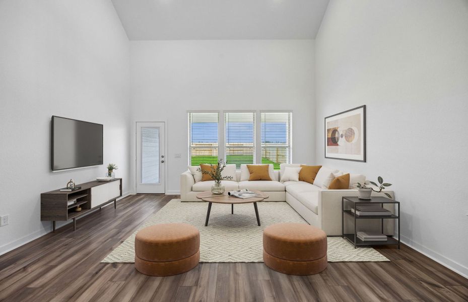 Furnished interior view inside a new home in Mavera, Conroe (Image 13).