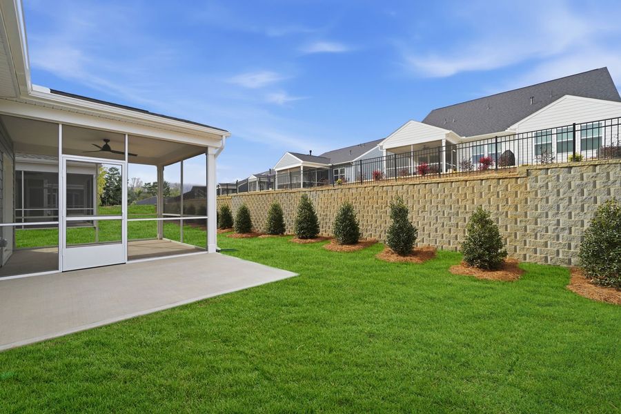 Exterior details and patio area of a home in The Retreat at Laurelbrook, Sherrills Ford (Image 20).