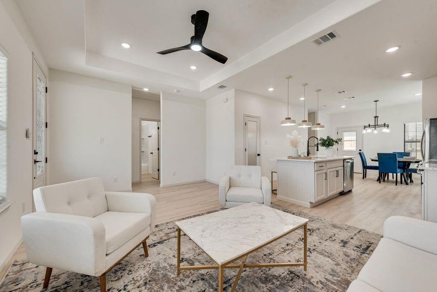 Furnished interior view inside a new home in , Fort Worth (Image 8).