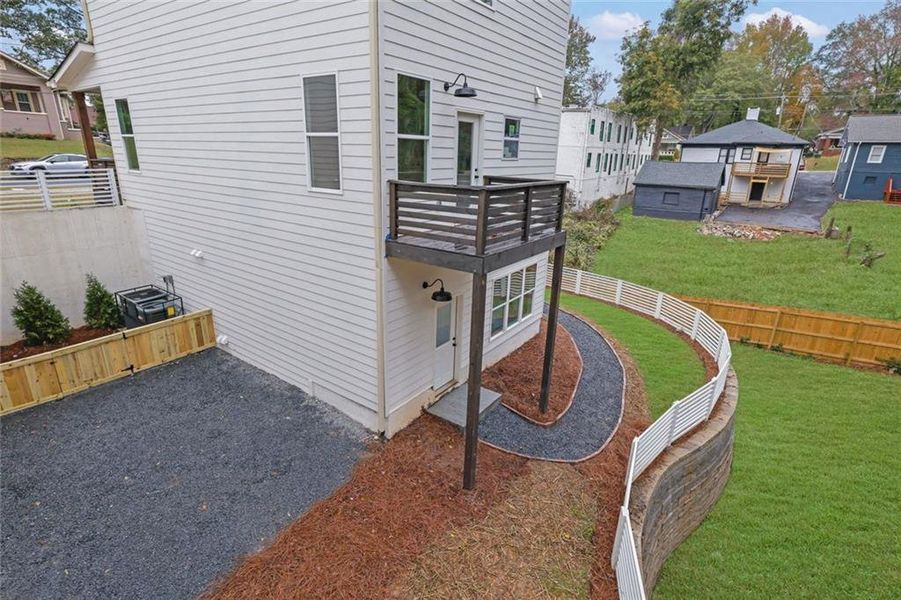 Exterior details and patio area of a home in , Atlanta (Image 29).