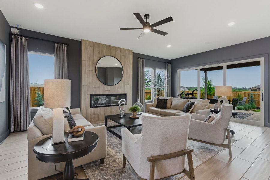 Representative furnished interior of a home built from the Acadia by Chesmar Homes in Buffalo Crossing, Cibolo (Image 3). Representative furnished interior of a home built from the Acadia by Chesmar Homes in Buffalo Crossing, Cibolo (Image 3).