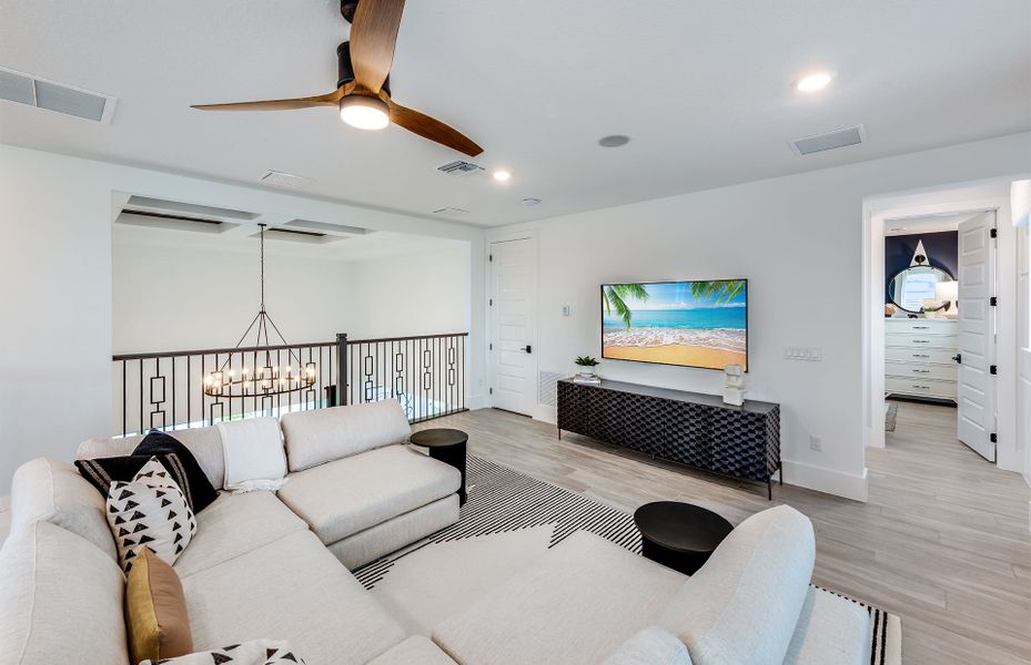 Representative furnished interior of a home built from the Madeira by DiVosta in Amara, Lake Worth (Image 39). Representative furnished interior of a home built from the Madeira by DiVosta in Amara, Lake Worth (Image 39).