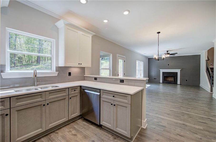 Furnished interior view inside a new home in , Cartersville (Image 7).