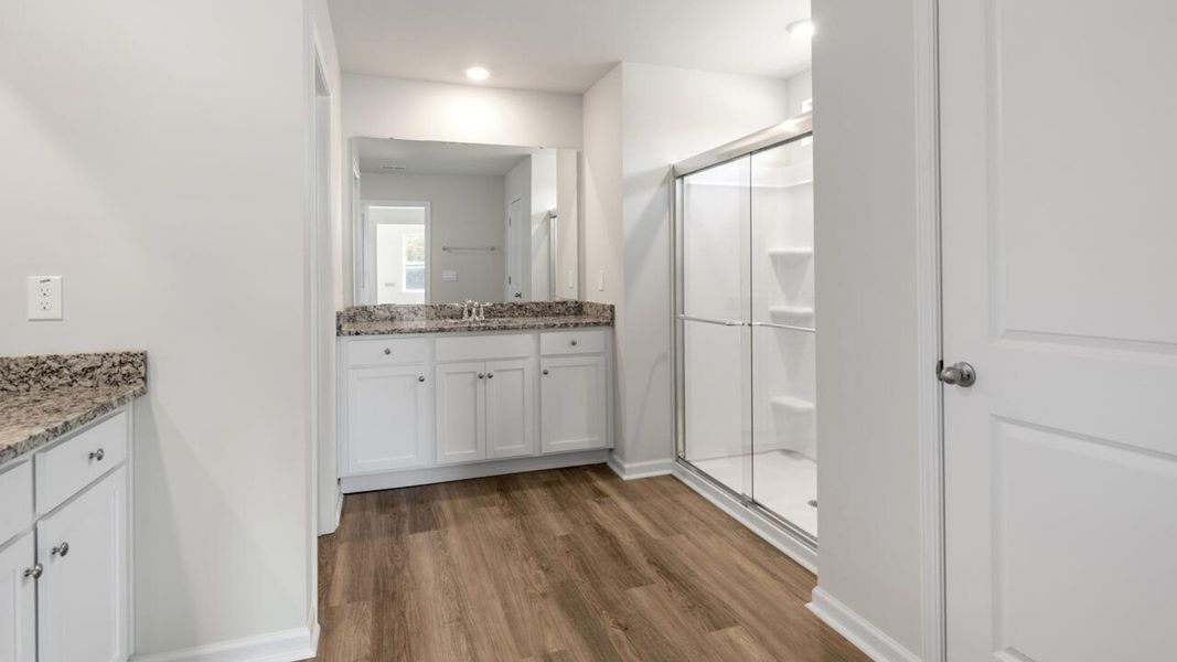 Representative furnished interior of a home built from the HARBOR OAK by D.R. Horton in Indigo Preserve, Leland (Image 12).