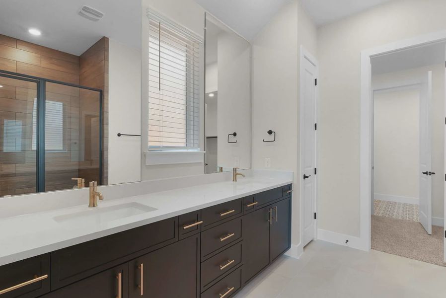 Representative furnished interior of a home built from the Brooks by Chesmar Homes in University Heights, McKinney (Image 8).