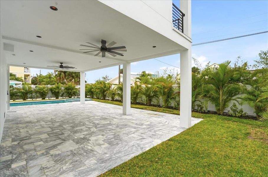 Exterior details and patio area of a home in , Englewood (Image 37).