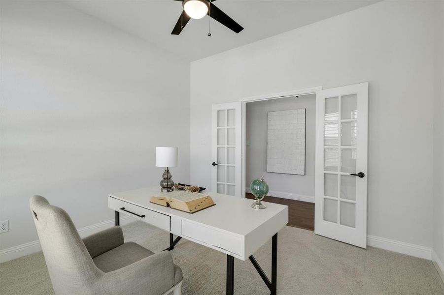 Furnished interior view inside a new home in Lovers Landing, Forney (Image 35).