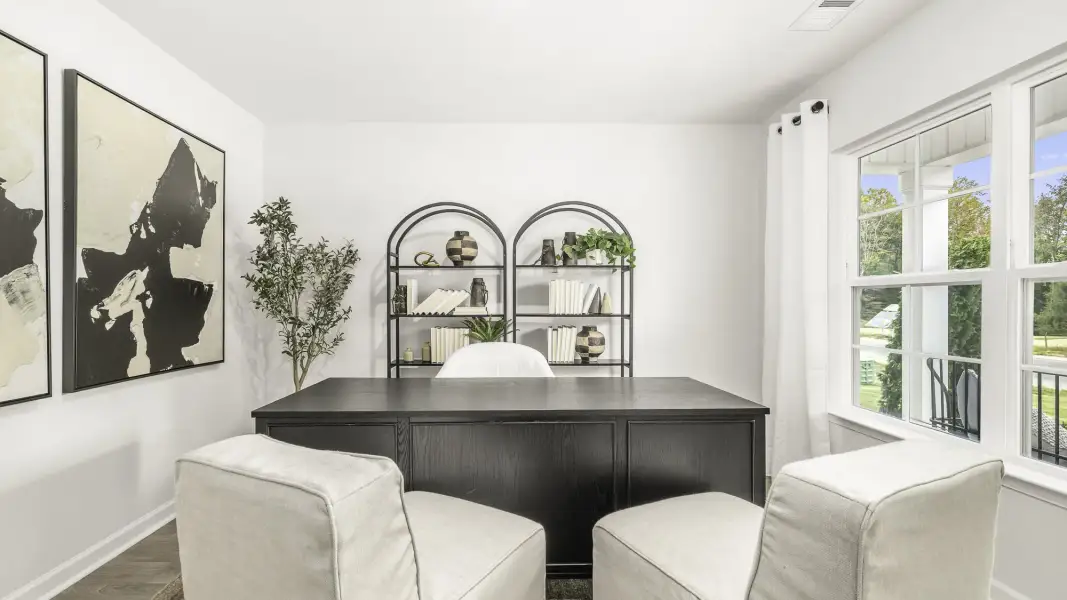 Furnished interior view inside a new home in Fiddlers Landing, Winston-Salem (Image 4).