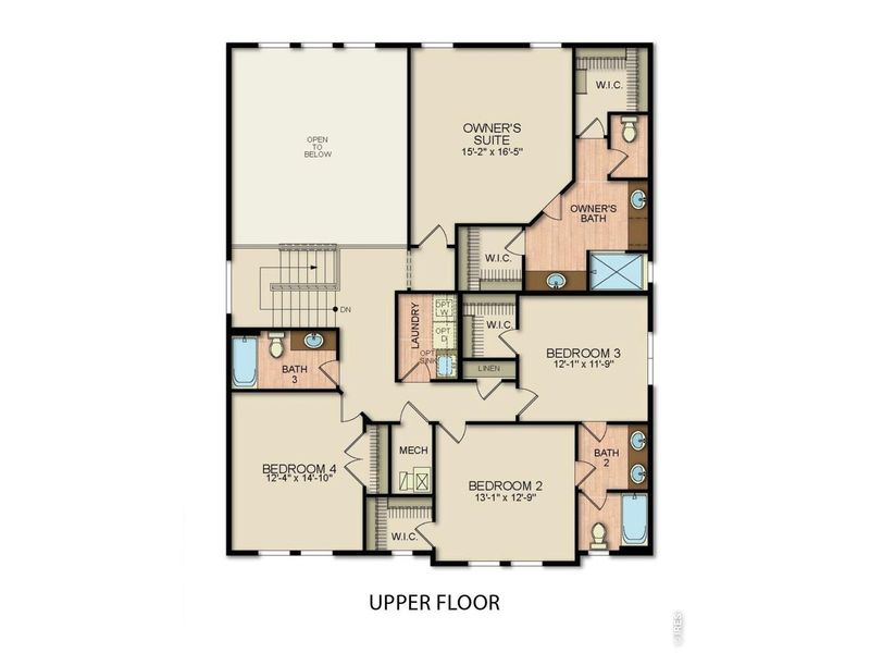 2D floor plan layout of this home in , Fort Collins, CO (Image 4).