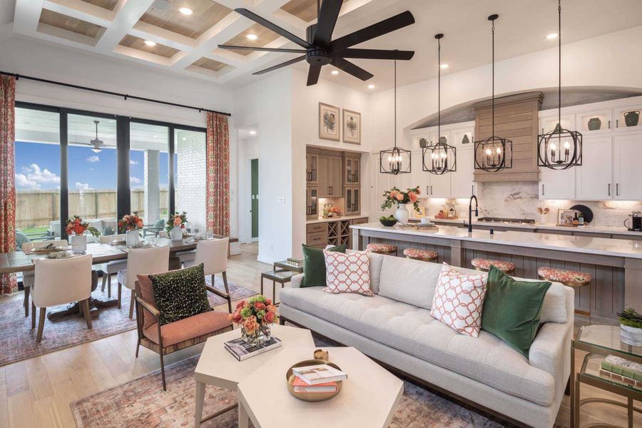 Representative Family Room - some options shown