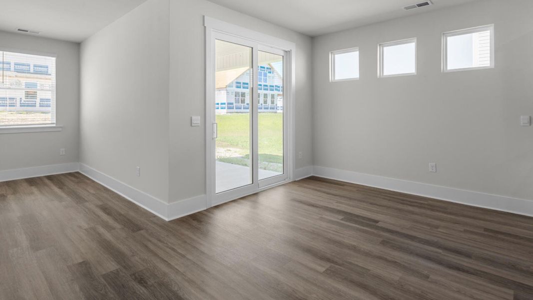 Spacious, unfurnished interior of a new home in Surfside Landing, Hubert (Image 12).