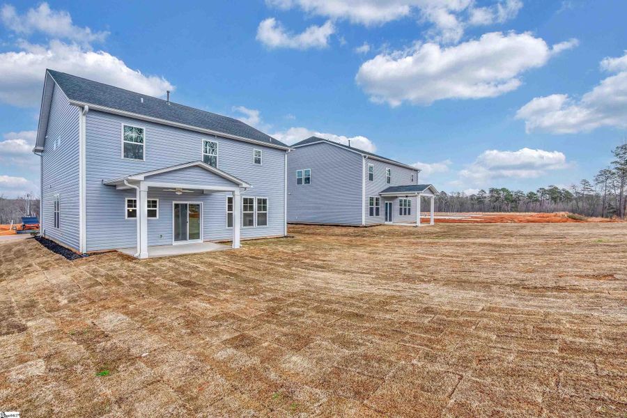 Exterior details and patio area of a home in Lynbrook, Boiling Springs (Image 2). Exterior details and patio area of a home in Lynbrook, Boiling Springs (Image 2).