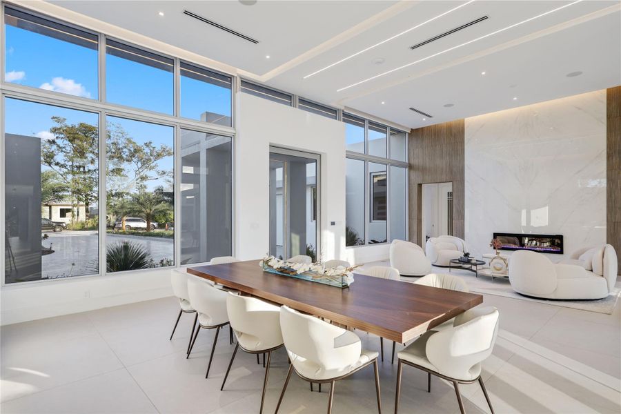 Furnished interior view inside a new home in , Parkland (Image 15).