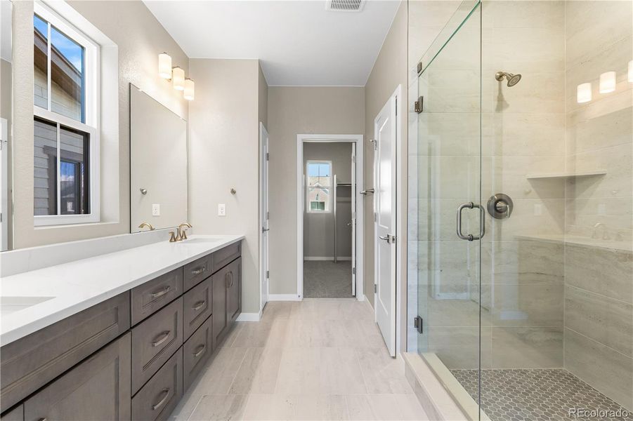 Furnished interior view inside a new home in Harmony at Solstice, Littleton (Image 10).