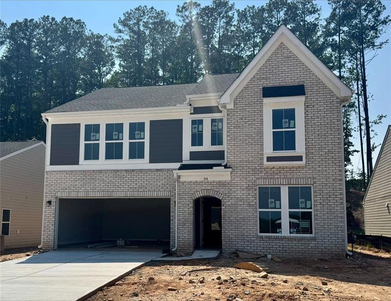 In-progress construction of a new home in Easton Park, Dallas, GA (Image 6).