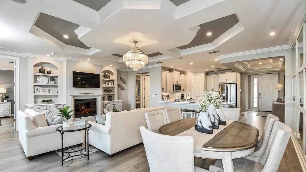 Furnished interior view inside a new home in Esplanade by the Islands Coach Homes, Naples (Image 8).