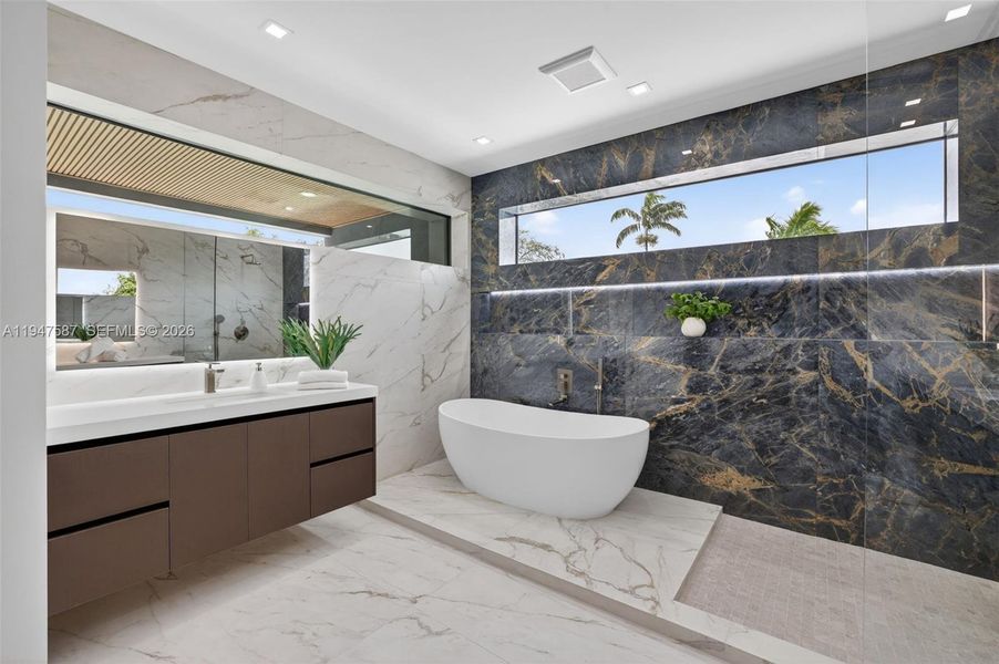 Furnished interior view inside a new home in , Fort Lauderdale (Image 59).