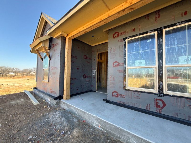 In-progress construction of a new home in Oak Grove Addition, Springtown, TX (Image 5).