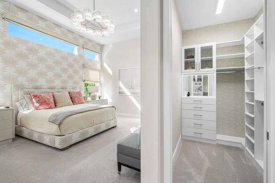 Furnished interior view inside a new home in , Boynton Beach (Image 35).