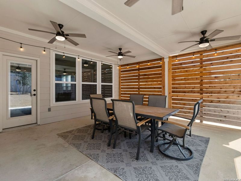 Exterior details and patio area of a home in , San Antonio (Image 3). Exterior details and patio area of a home in , San Antonio (Image 3).