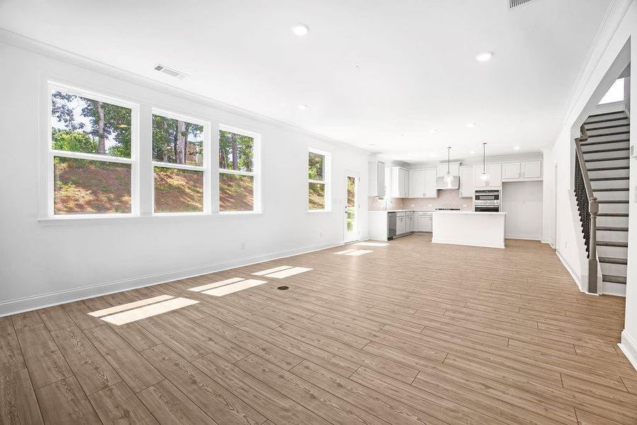 Spacious, unfurnished interior of a new home in Bailey Fence, Dacula (Image 23).