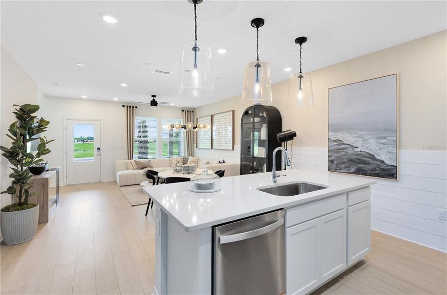 Furnished interior view inside a new home in Silverleaf Oaks, Winter Garden (Image 21).