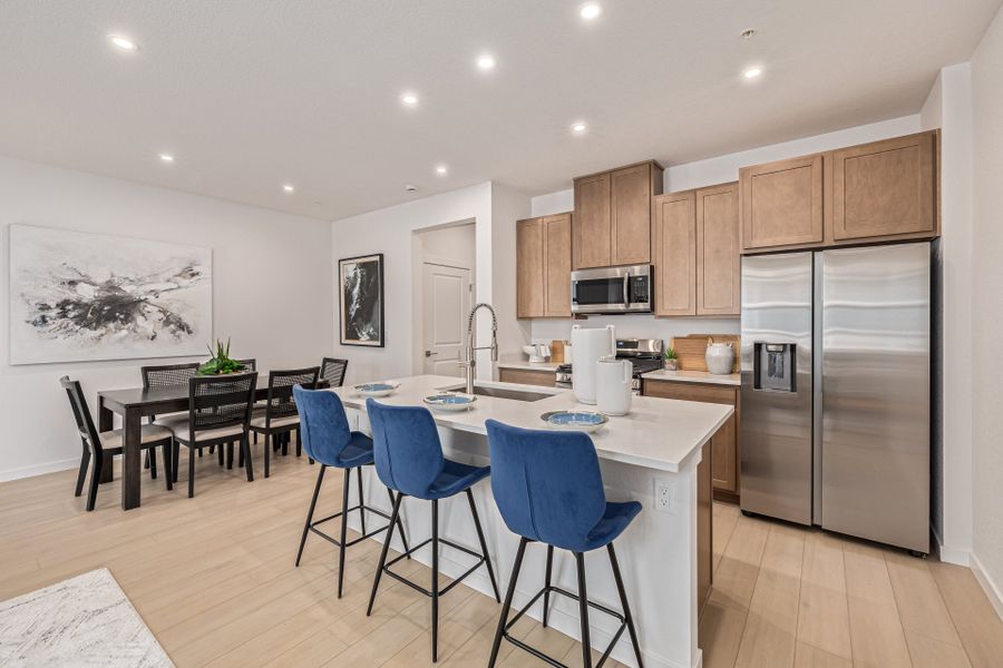 Furnished interior view inside a new home in The Vistas at West Mesa, Colorado Springs (Image 3).