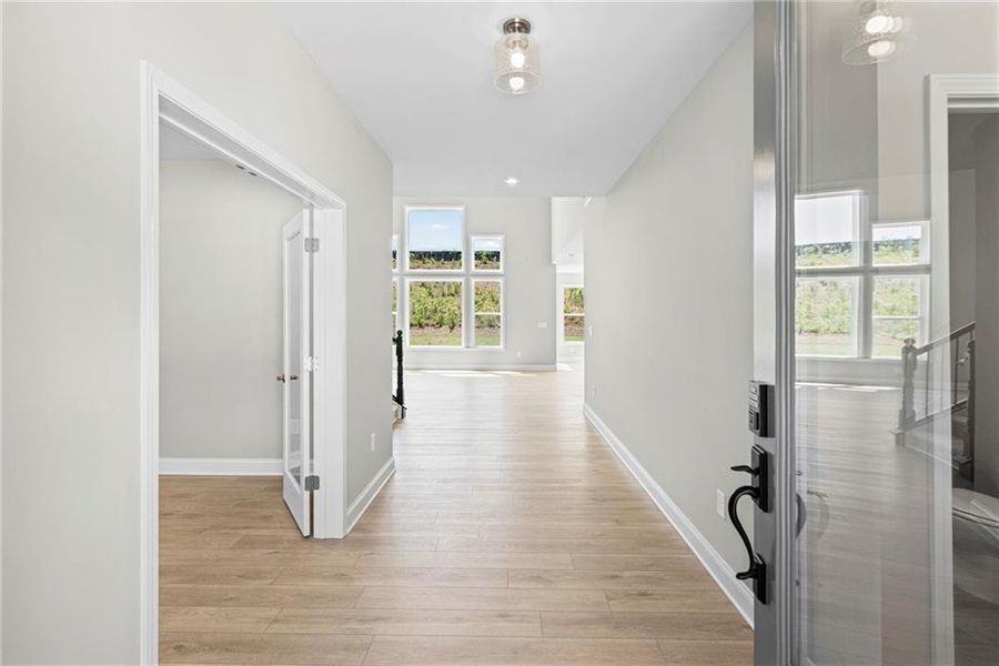 Spacious, unfurnished interior of a new home in Hidden Fields, Hoschton (Image 44). Spacious, unfurnished interior of a new home in Hidden Fields, Hoschton (Image 44).