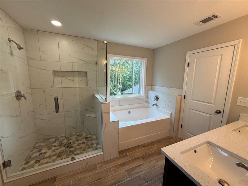 Furnished interior view inside a new home in , Monticello (Image 8).