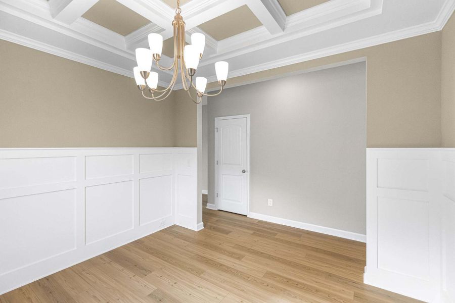 Representative unfurnished interior of a home built from the Magnolia by Caviness & Cates Communities in Bartlett Manor, Youngsville (Image 165).